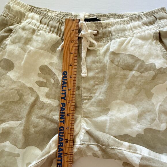 Anthropologie Sanctuary Camo Linen Cargo Pants Stretch Waist Drawstring Sz XS - Picture 8 of 9